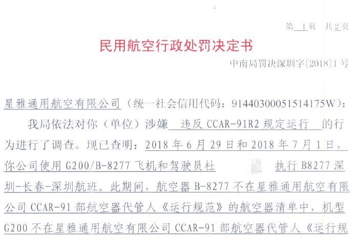 違反規(guī)定運行！通航企業(yè)被罰款九千元